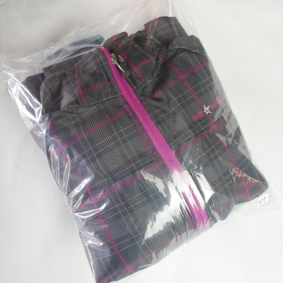 Free Country Girls Size L Hooded Winter Jacket Gray Pink - Picture 14 of 14